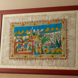 Mexican Amate Bark Painting